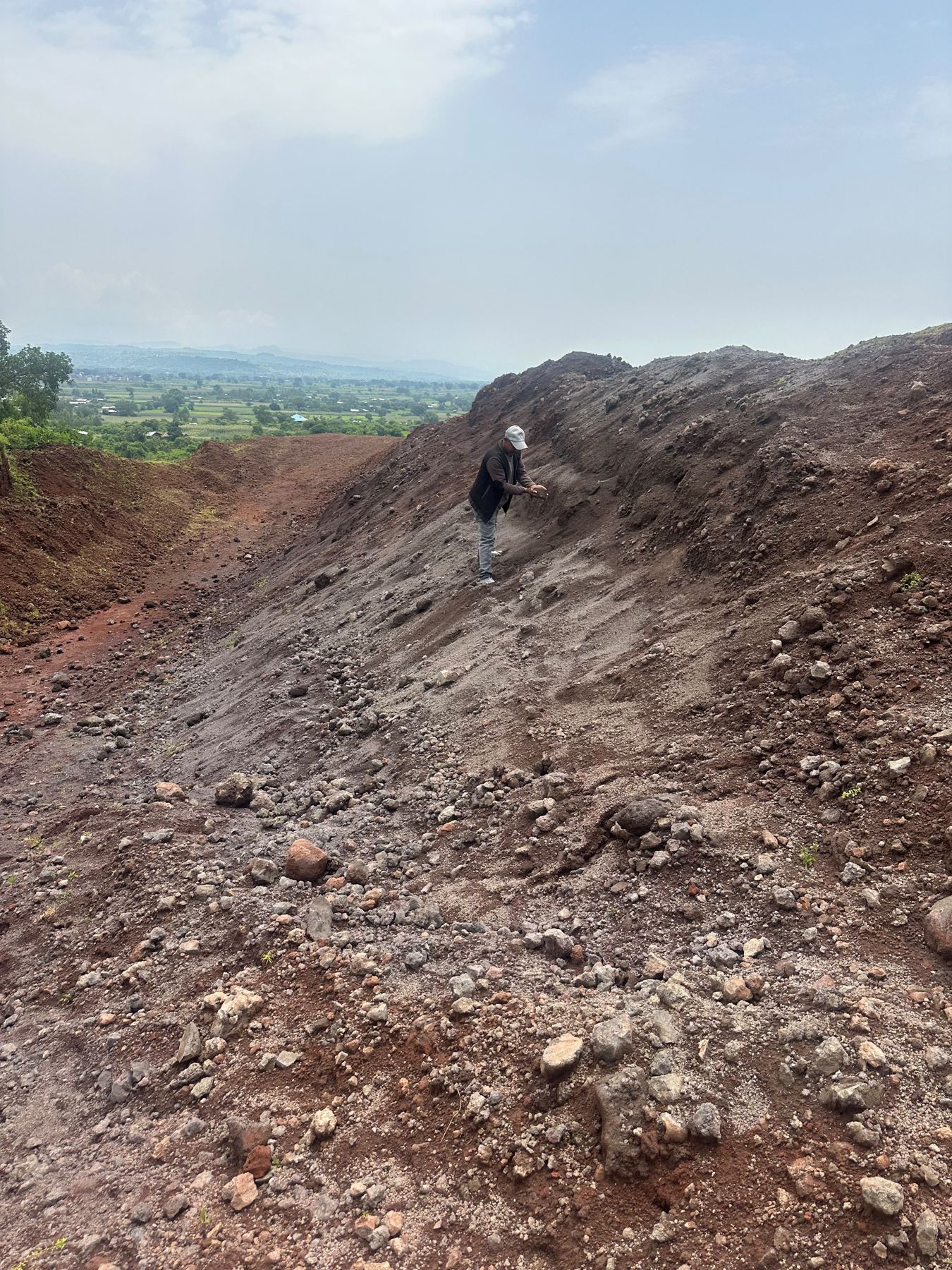 Field traverse across exploration terrain in Ethiopia